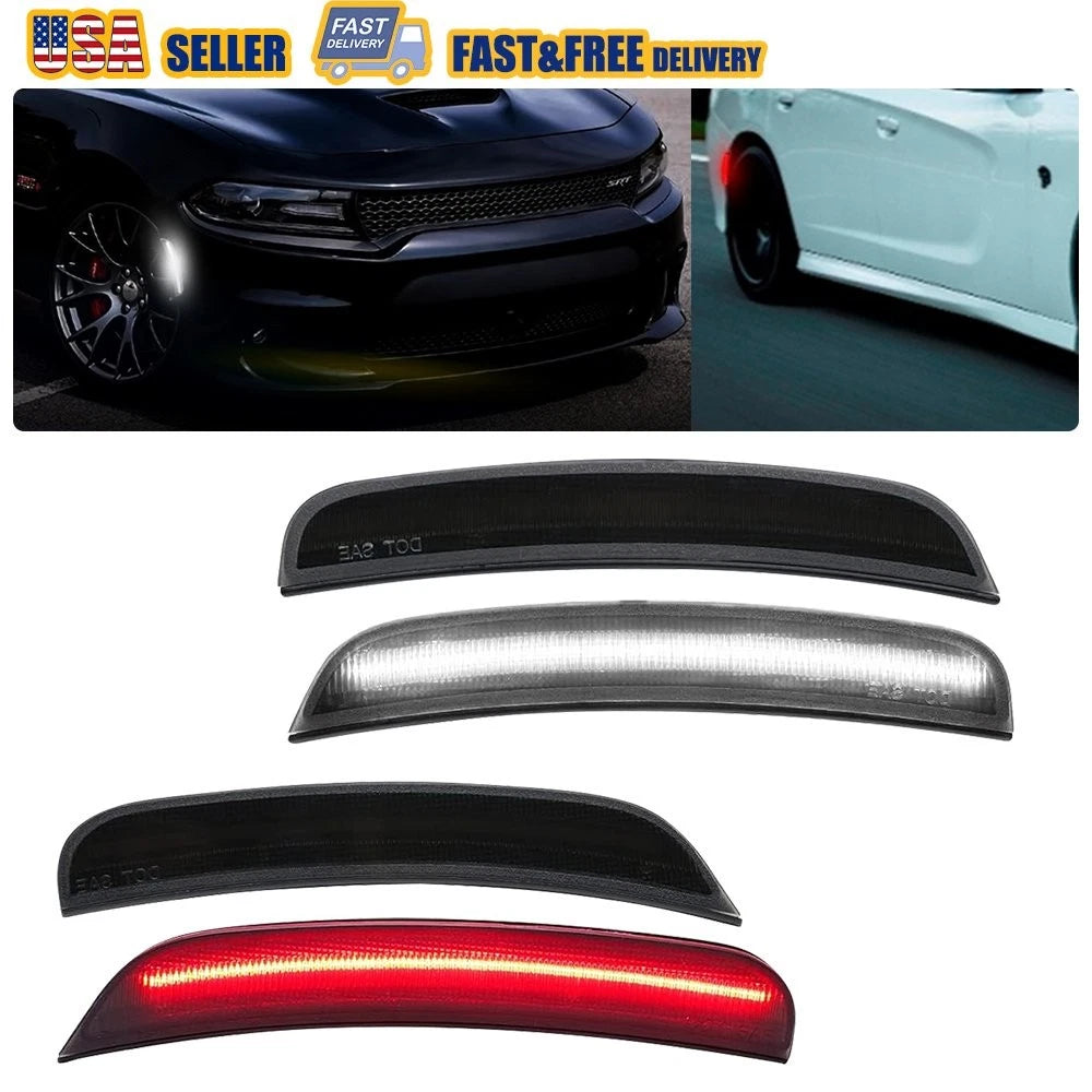 Smoked LED Side Marker Lights for Dodge Charger (2015–2022)