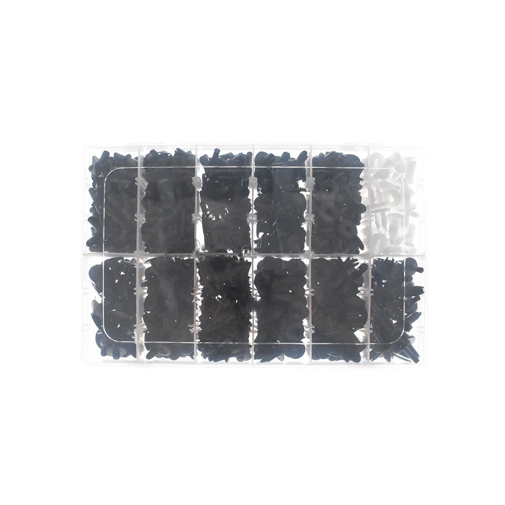 Set of 690 Push Pin Rivets for Automotive Trim Clips