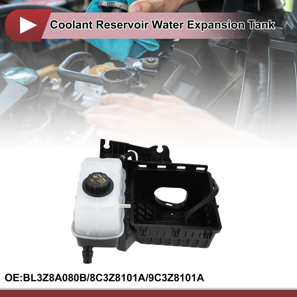 Coolant Expansion Overflow Tank with Cap & Pipe No.BL3Z8A080B for Ford F-150 