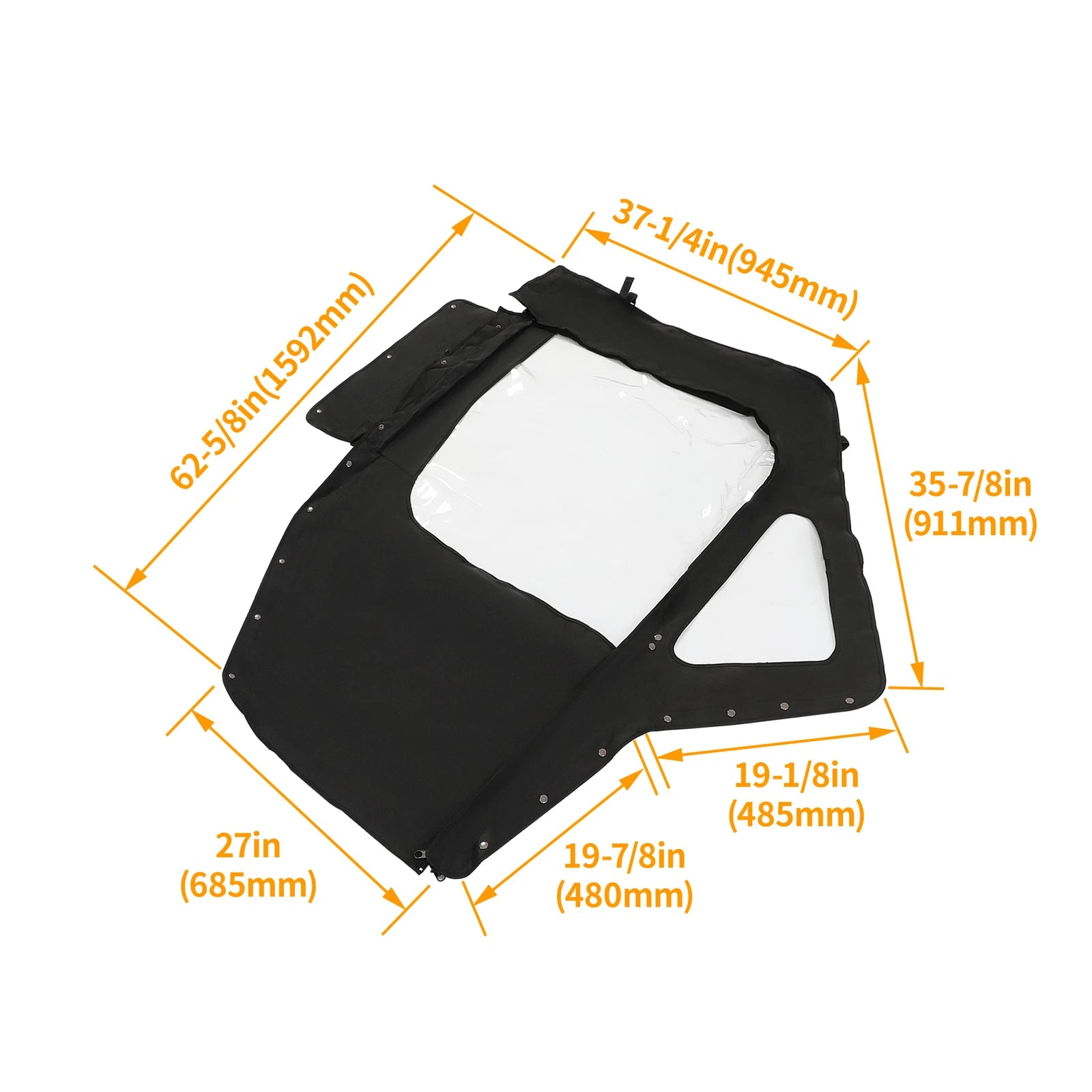 Soft Doors Kit for Can-Am Defender HD 5 7 8 9 10 (2016–Present)