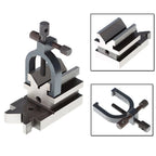 Angle V-Block Clamp Set for Precision Machining (3-1/2" x 1-7/8")