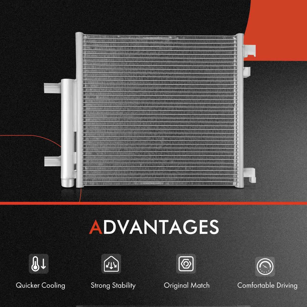 A/C Condenser & Cooling Fan Kit for Chevy Spark (2013-2015)