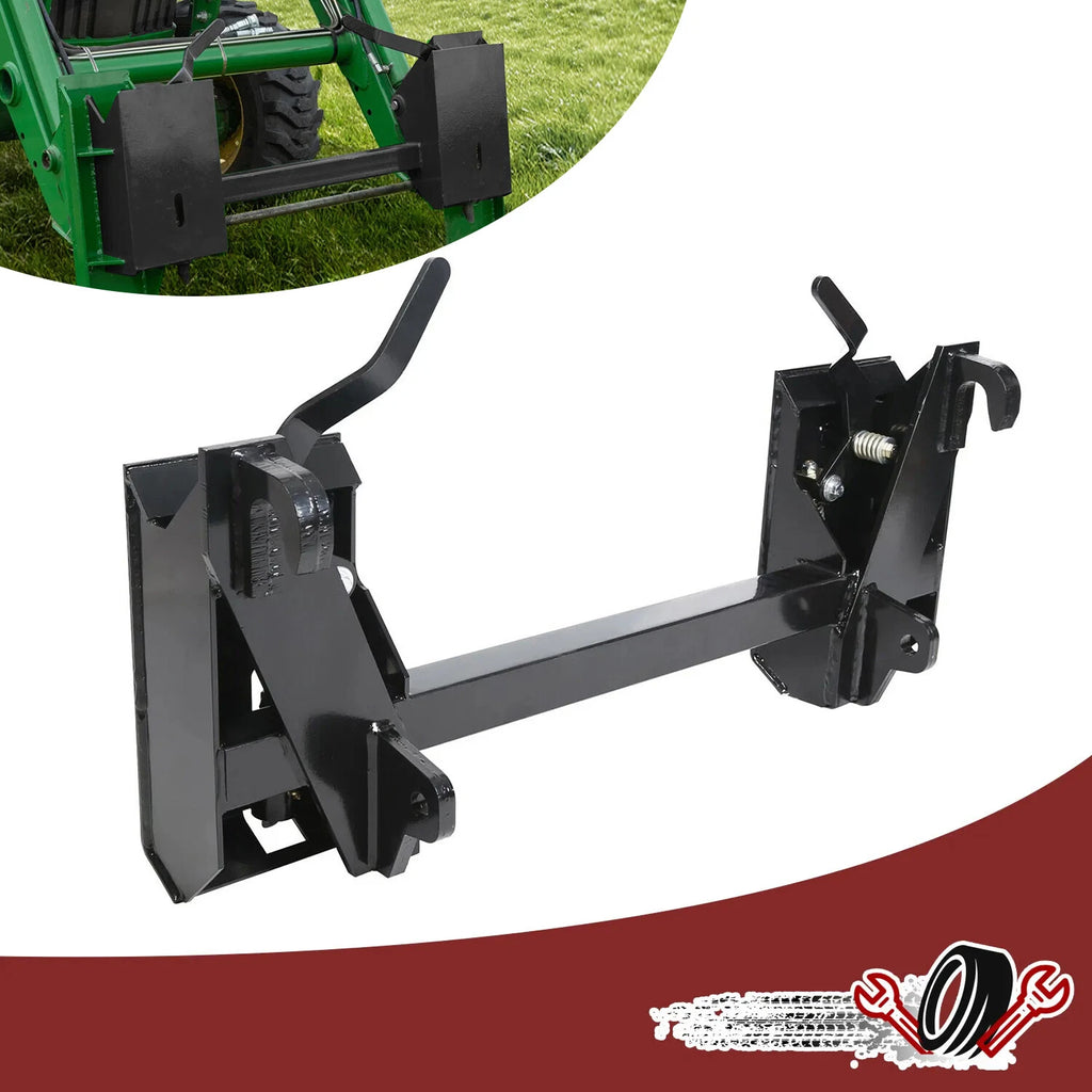 Quick Tach Conversion Adapter Plate for John Deere Skid Steer (Global)