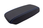 Leather Console Lid Armrest Cover for Acura Integra (1994–2001) Blue Stitch