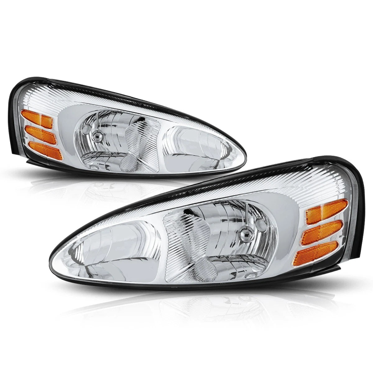 OE Style Chrome Housing Amber Corner Headlight for Pontiac Grand Prix (2004–2008)