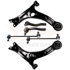 Set of 6 Front Control Arms Sway Bars Tie Rod Ends for Toyota Corolla (2003–2008)