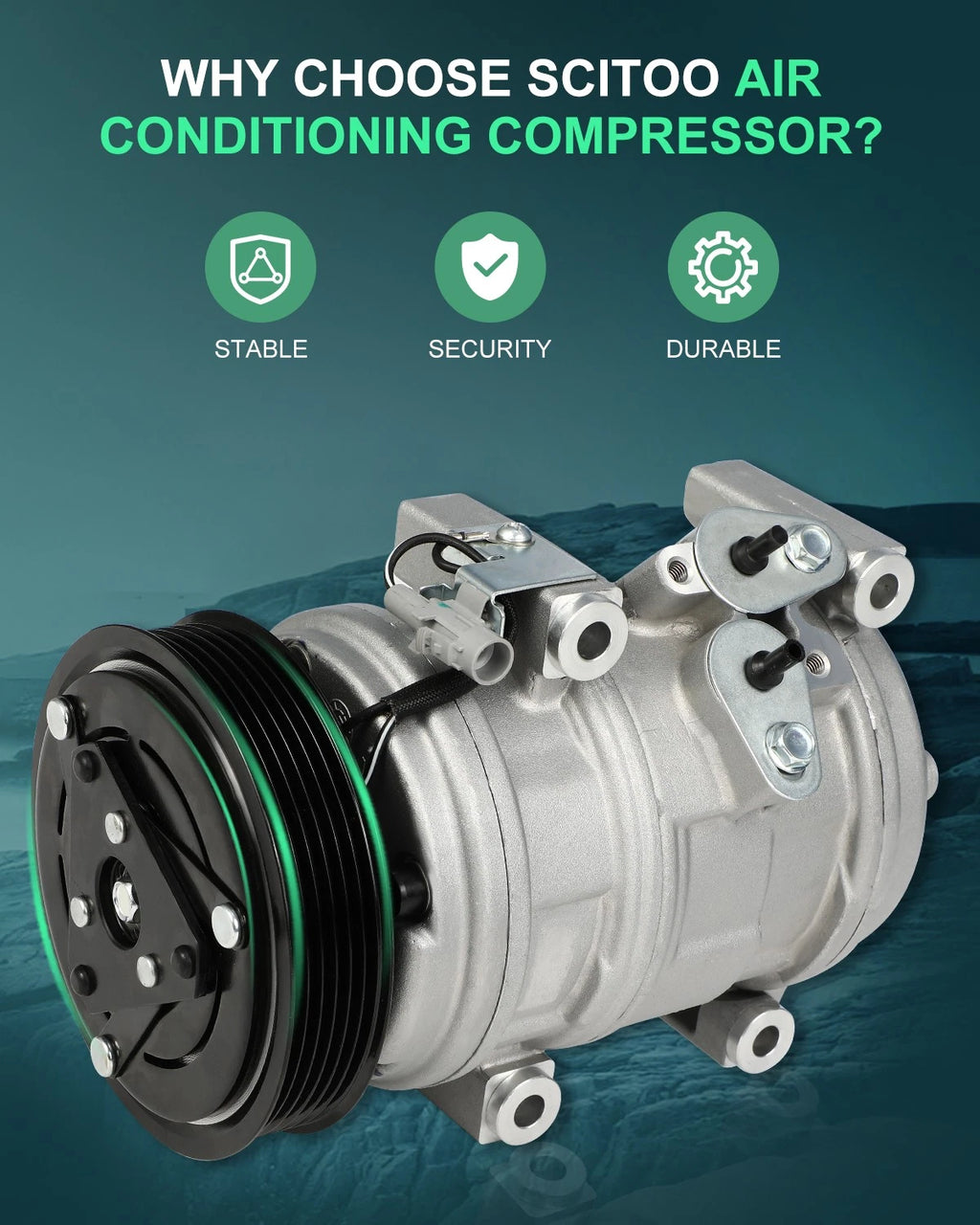 A/C Compressor for Toyota Sienna (2004–2007) CO 10854C