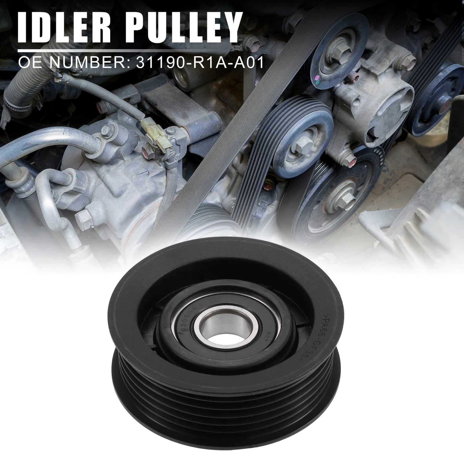 Drive Belt Idler Pulley for Honda HR-V (2016–2020) 31190-R1A-A01