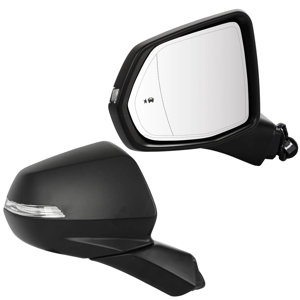 Set of 2 Door Mirrors for Chevrolet Blazer (2019–2021) W/Auto Dimming, Turn Signal