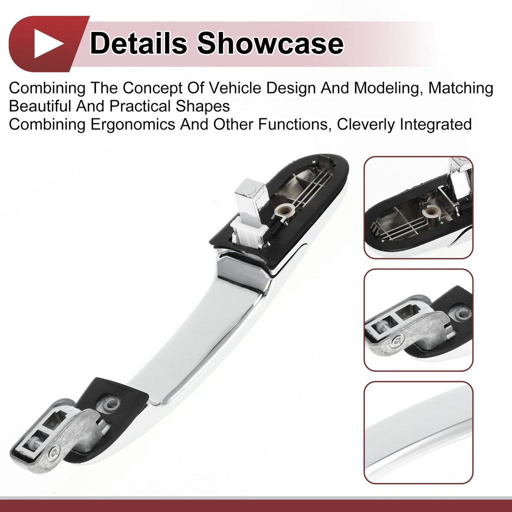 Car Door Handle Grip for Hyundai Tucson (2016–2023) No. 826602E010 Silver Tone