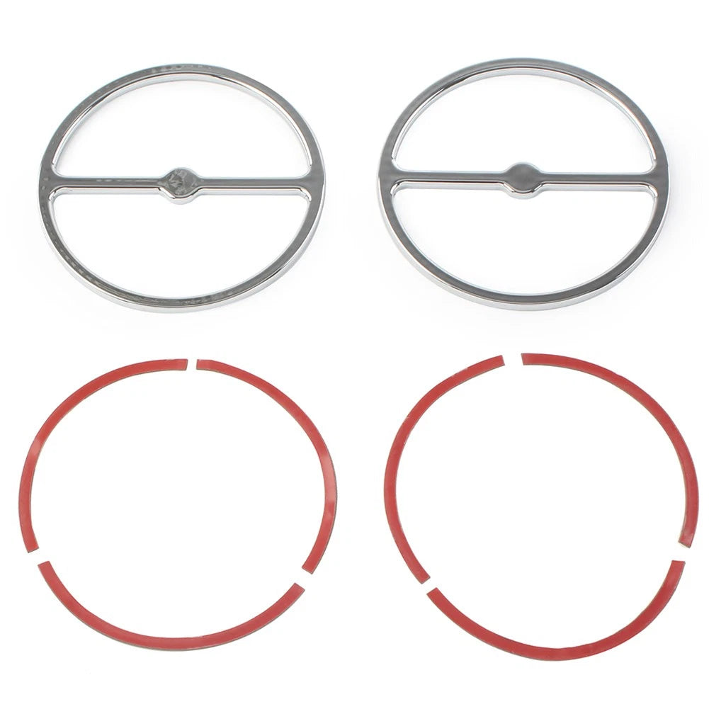 Speaker Trim Ring Cover Set of 2 for Harley Electra Glide (2014–2023) Chrome