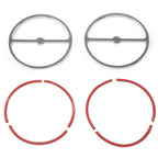 Speaker Trim Ring Cover Set of 2 for Harley Electra Glide (2014–2023) Chrome