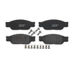 Front Brake Pad Set for Jaguar S Type (2000–2002) TW487CW PRIME Low-Met