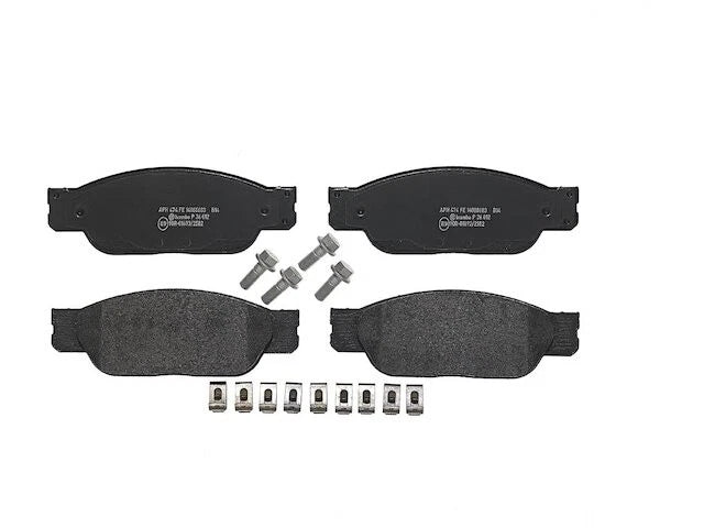Front Brake Pad Set for Jaguar S Type (2000–2002) TW487CW PRIME Low-Met