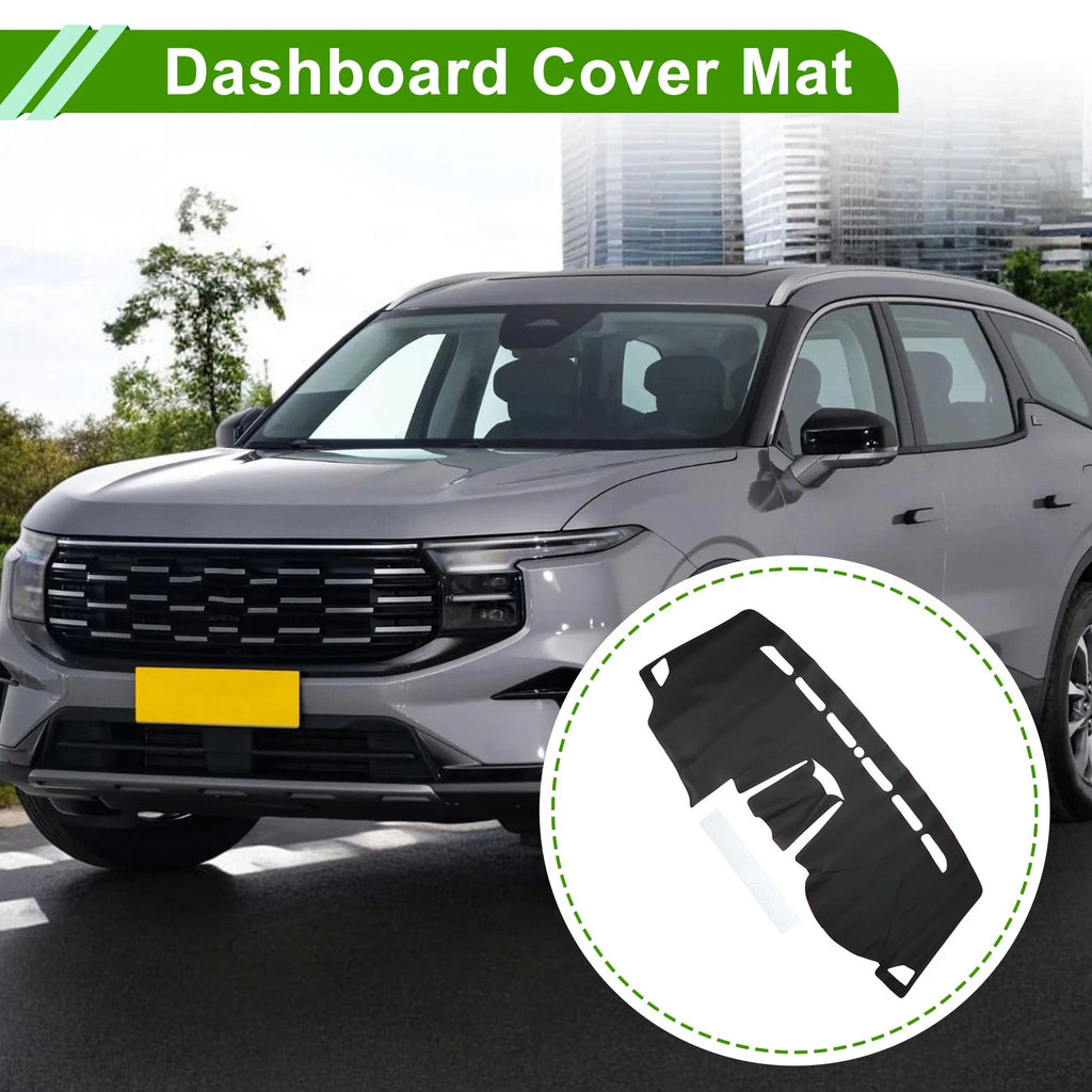 Dashboard Cover for Ford Edge (2015–2021) Dash Mat Carpet Black Red