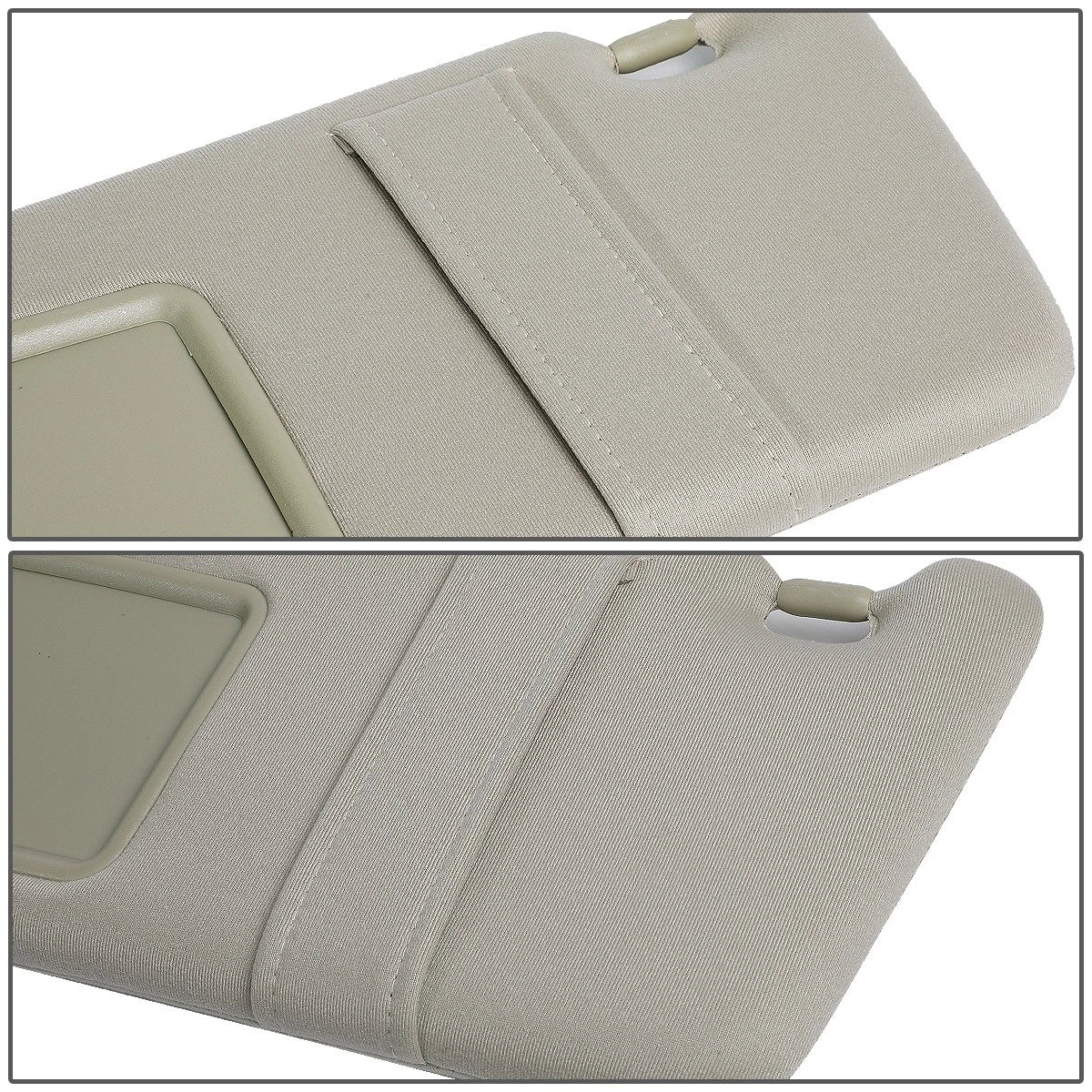 Left Driver Side Sun Visor for Toyota Camry (2007–2011) Beige OE Style