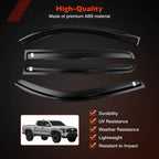 4X Side Window Rain Guards for Toyota Tacoma (2024–2025)