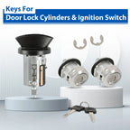 Ignition & Door Lock Cylinder Kit w/Keys for Ford F150 F250 F350 F450 (1997–2007)