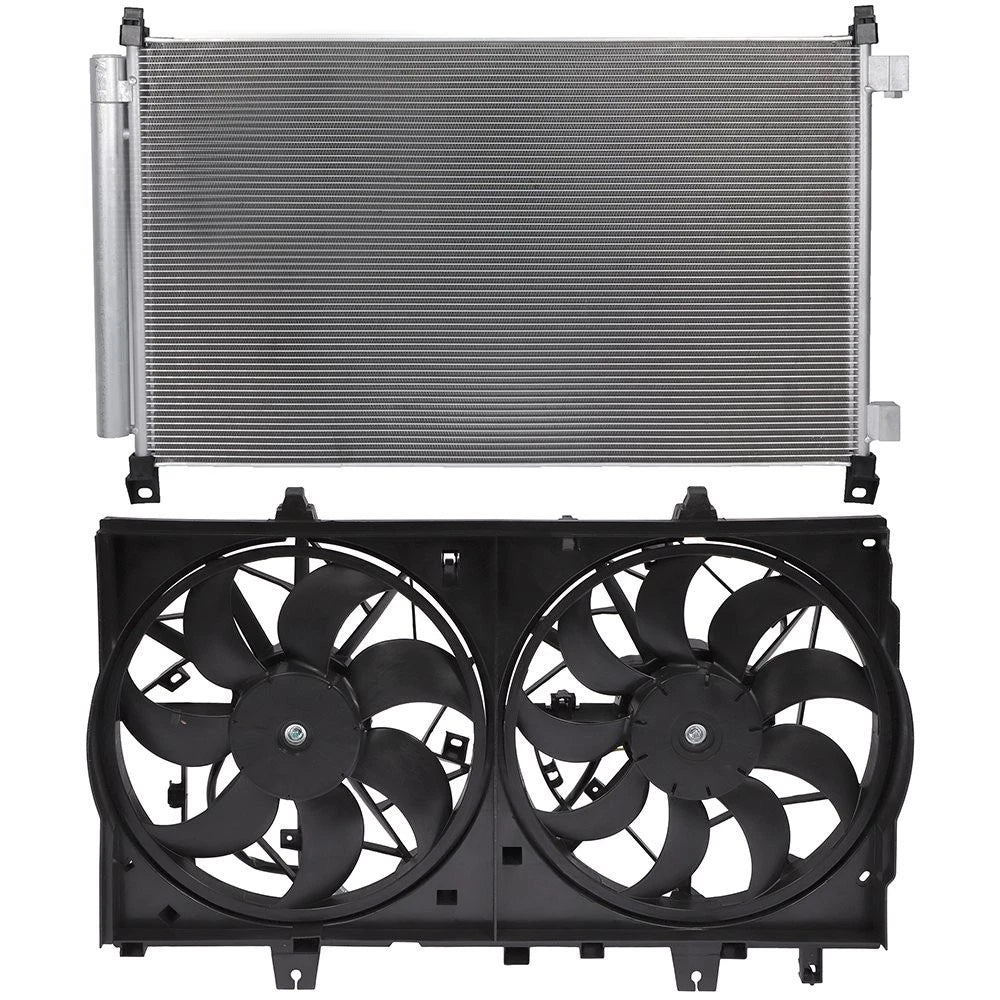 Electric AC Condenser Cooling Fan Kit for Nissan Rogue (2014–2018)