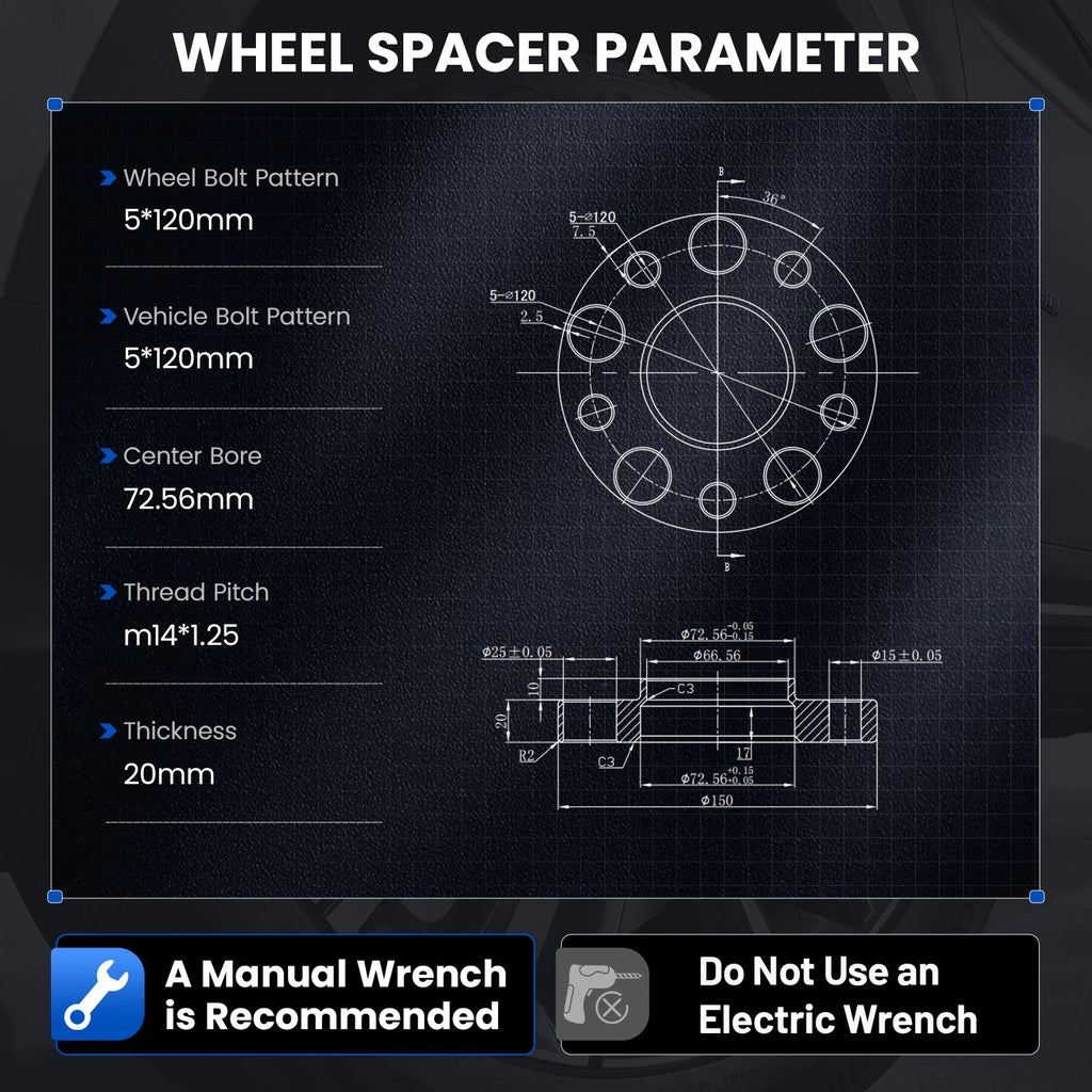 2X 20mm Wheel Spacers for BMW 328i xDrive (2015-2016)