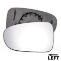Left White Mirror Glass for Volkswagen Sharan (2010–2020) & Seat (2010–2020)