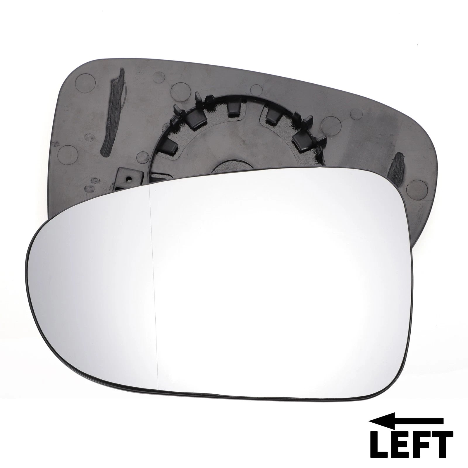 Left White Mirror Glass for Volkswagen Sharan (2010–2020) & Seat (2010–2020)