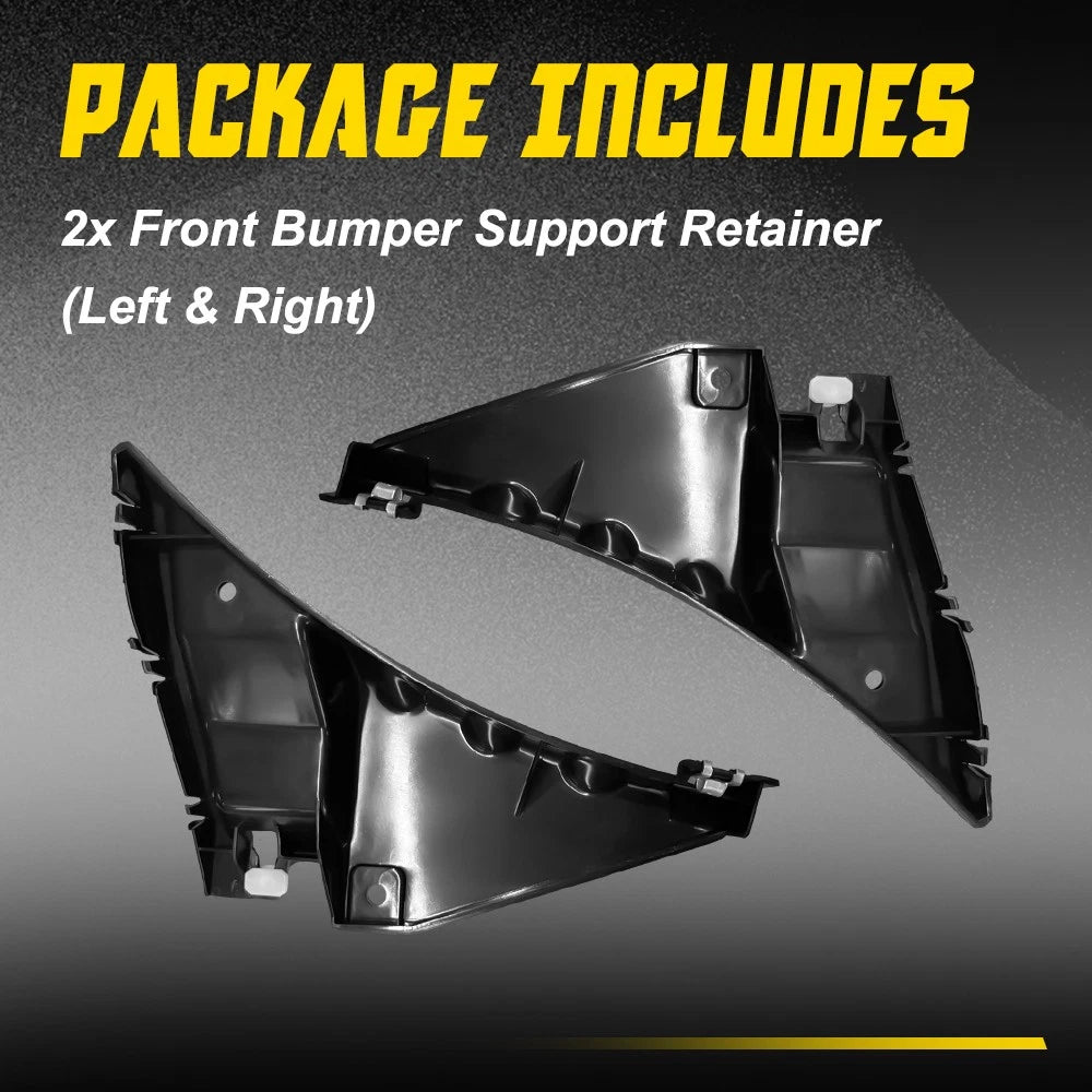 Set of 2 Front Bumper Cover Support Brackets for Ford Mustang (2010–2014)