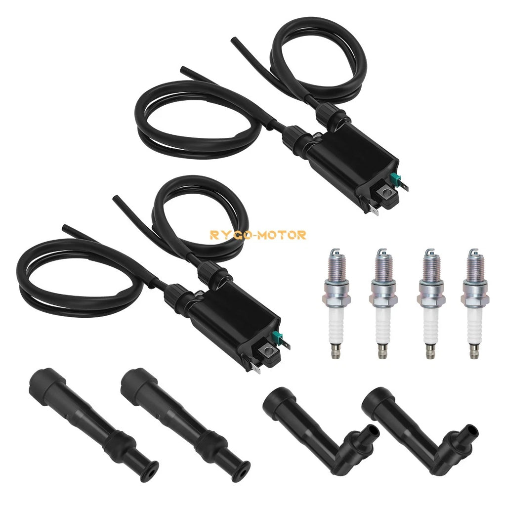 Ignition Coil with Wire Cap & Spark Plug for Honda Nighthawk 750 CB750 (1991–2003)