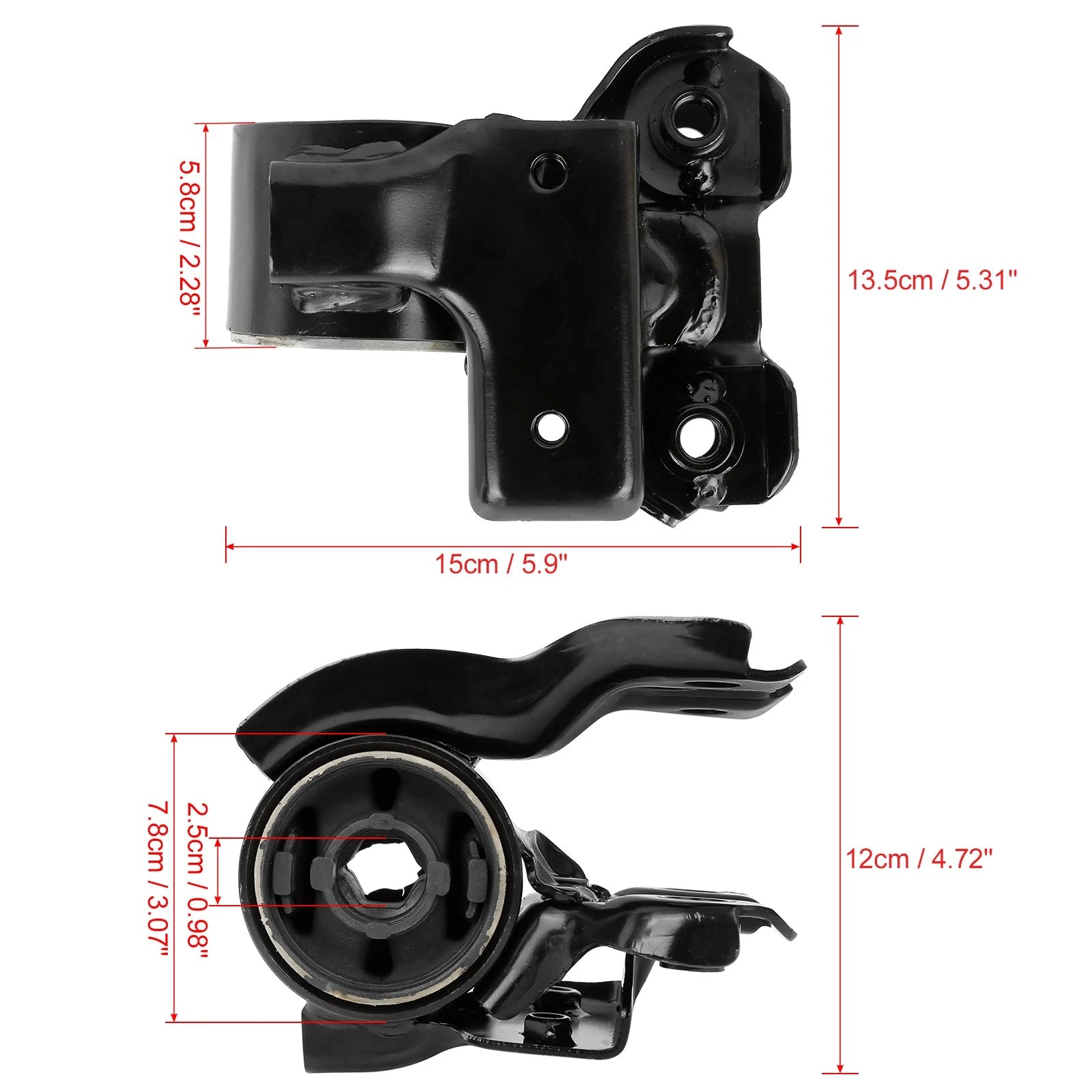 Front Lower Control Arm Bushing RH with Bracket for Honda CR-V (2017–2022)
