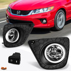 Clear Lens Fog Lights with Switch for Honda Accord 2Dr (2013–2015)