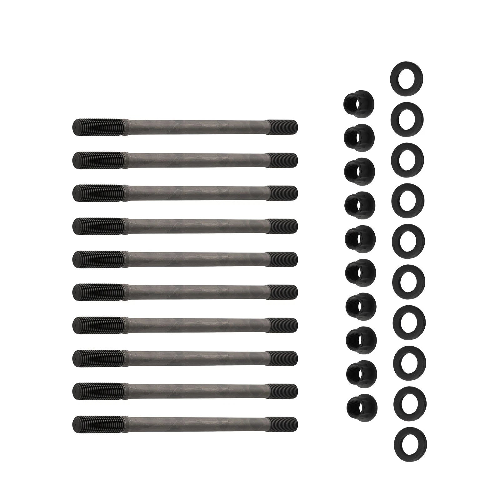 Black Steel Cylinder Head Studs for Honda Civic 1.6L VTEC B16A2 B16A3 (1994–2000)