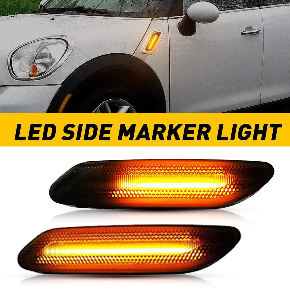 Smoke Amber Side Marker Light for Mini Cooper Countryman R60 R61 (2011–2016)