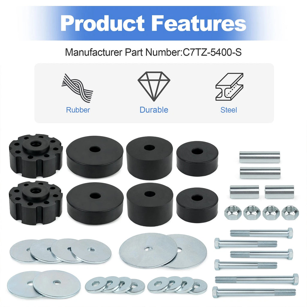 Cab to Frame Mounting Pad Set for Ford Truck F100 F250 (1967–1972)