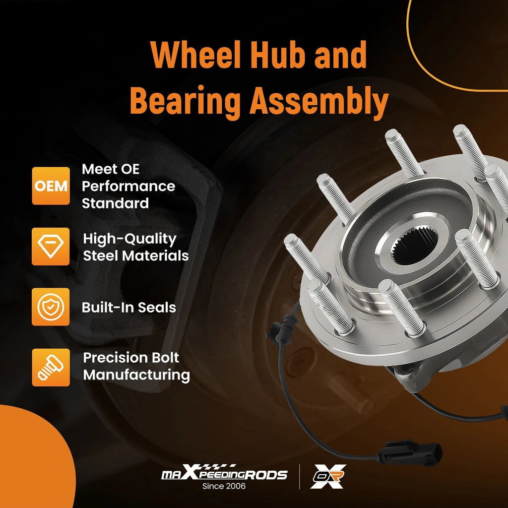 Front Wheel Bearing & Hub Assembly for RAM 2500 (2012–2013) 4WD 8-Lug 515148