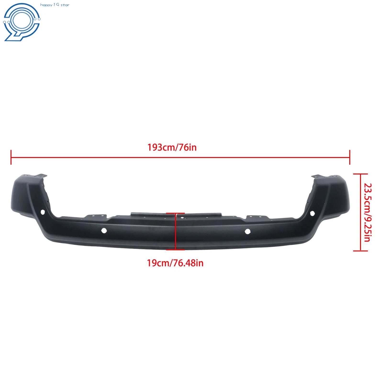 Front Bumper Split with Sensor Holes for Chevy Silverado 1500 (2022–2024)