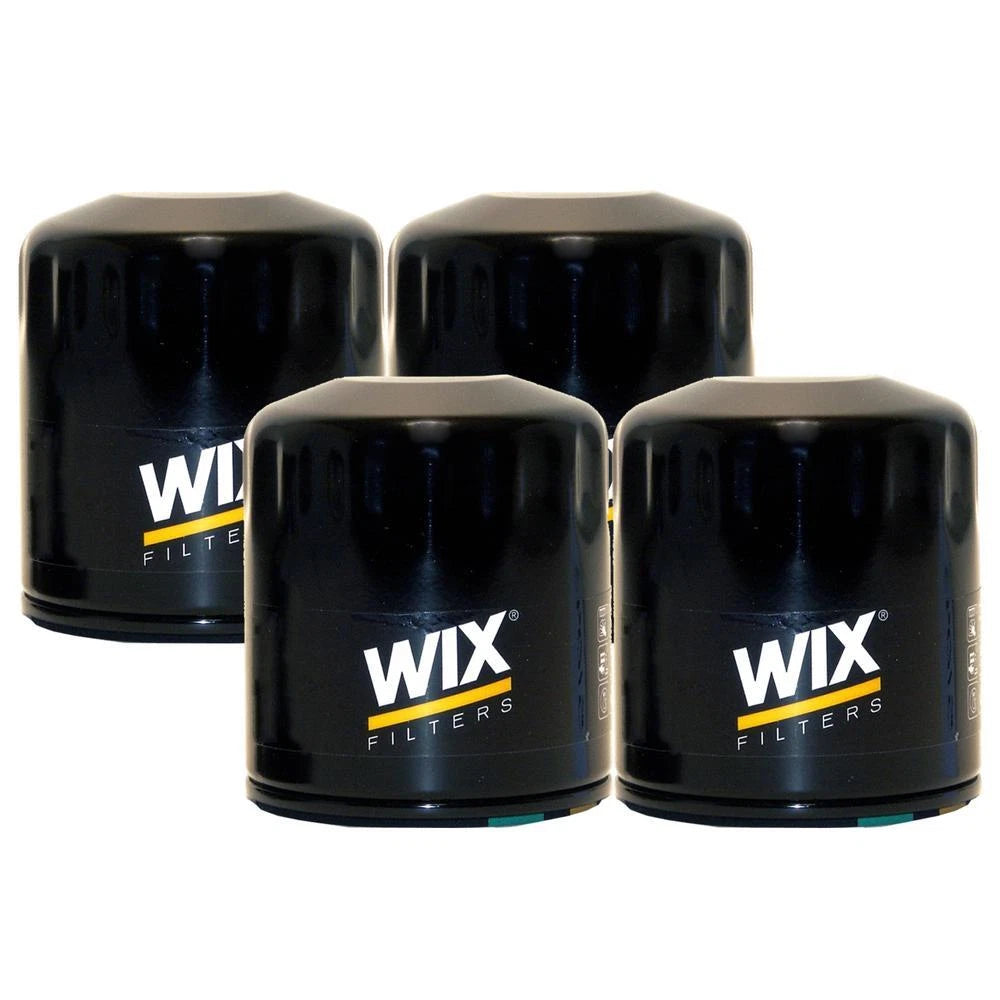 Set of 4 Wix 51042 Engine Oil Filters for (Spin-On)