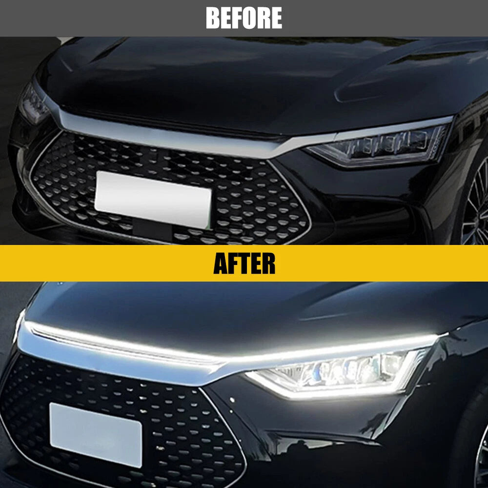 White LED Hood Light Strip for Chevrolet Y