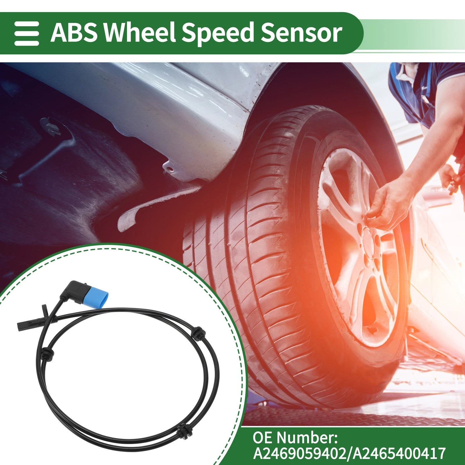 ABS Wheel Speed Sensor No.A2469059402 for Mercedes-Benz CLA250 (2014–2019)