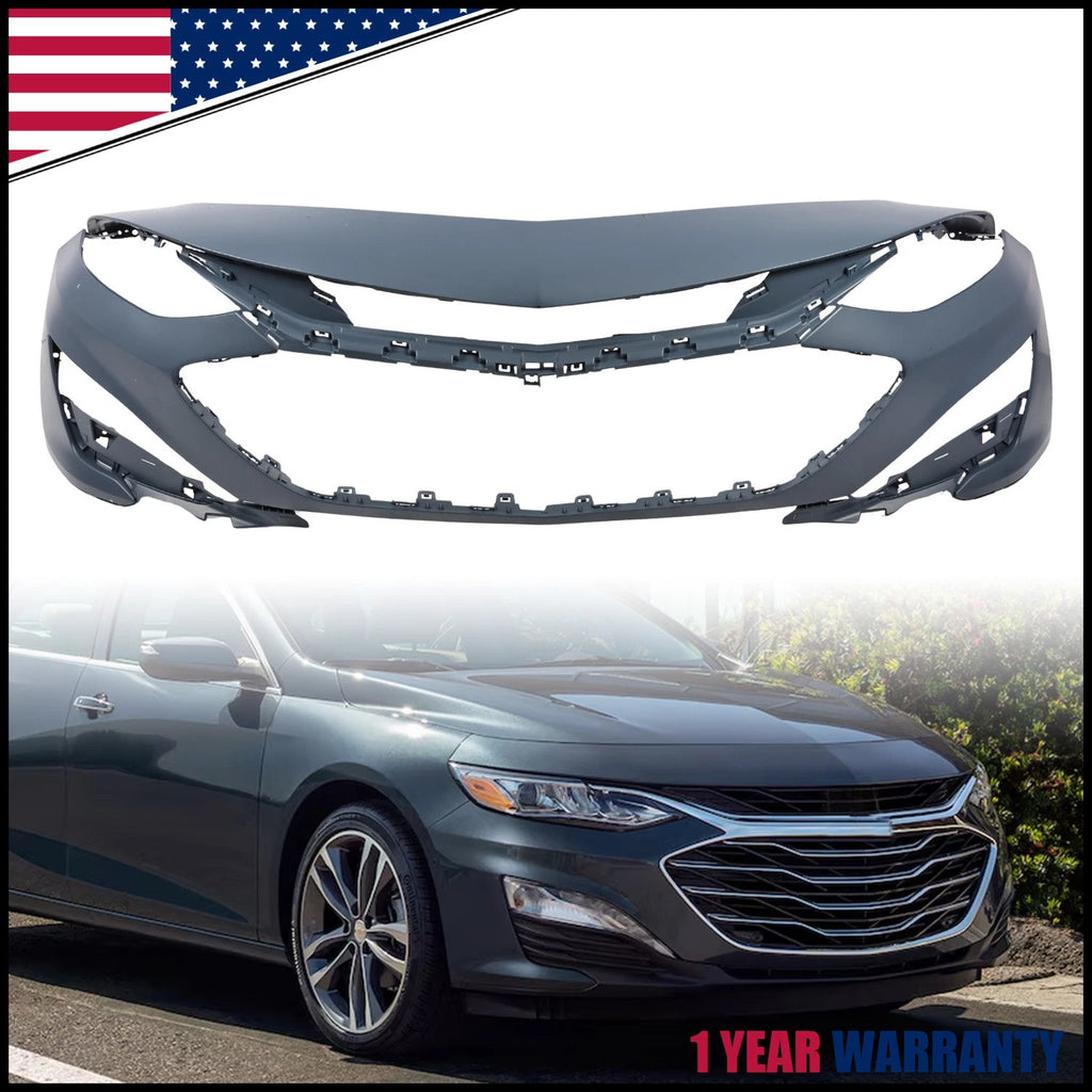Front Bumper Cover Fascia for Chevrolet Malibu (2019–2025) w/o Park Assist