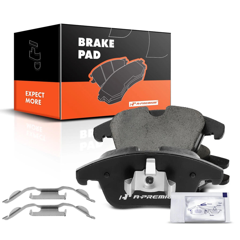 Set of 4 Front Side Ceramic Brake Pads for Ford Fusion Lincoln MKZ (2013–2020)