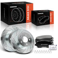 Front Side Drilled Brake Rotors & Ceramic Pads for Jeep Liberty (2002–2012)