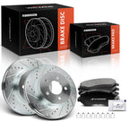 Front Side Drilled Brake Rotors & Ceramic Pads for Jeep Liberty (2002–2012)