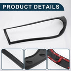 1 Pair Headlight Trim Bezel for Toyota Hilux Revo (2015–2017) Black