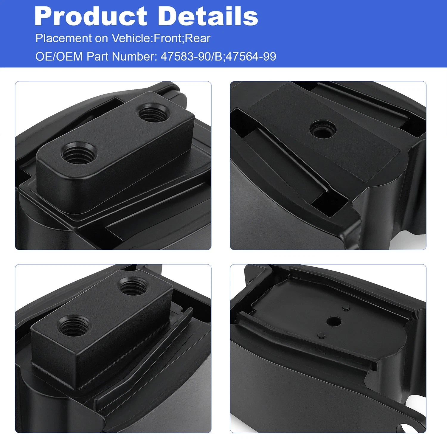 2X Engine Motor Mount Isolators for Harley Davidson Dyna FXD/FXDWG (1991–2017)