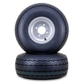 2 WANDA Trailer Tire Wheel Assembly 18.5x8.5-8 8-Ply 4 Lug Silver Rim