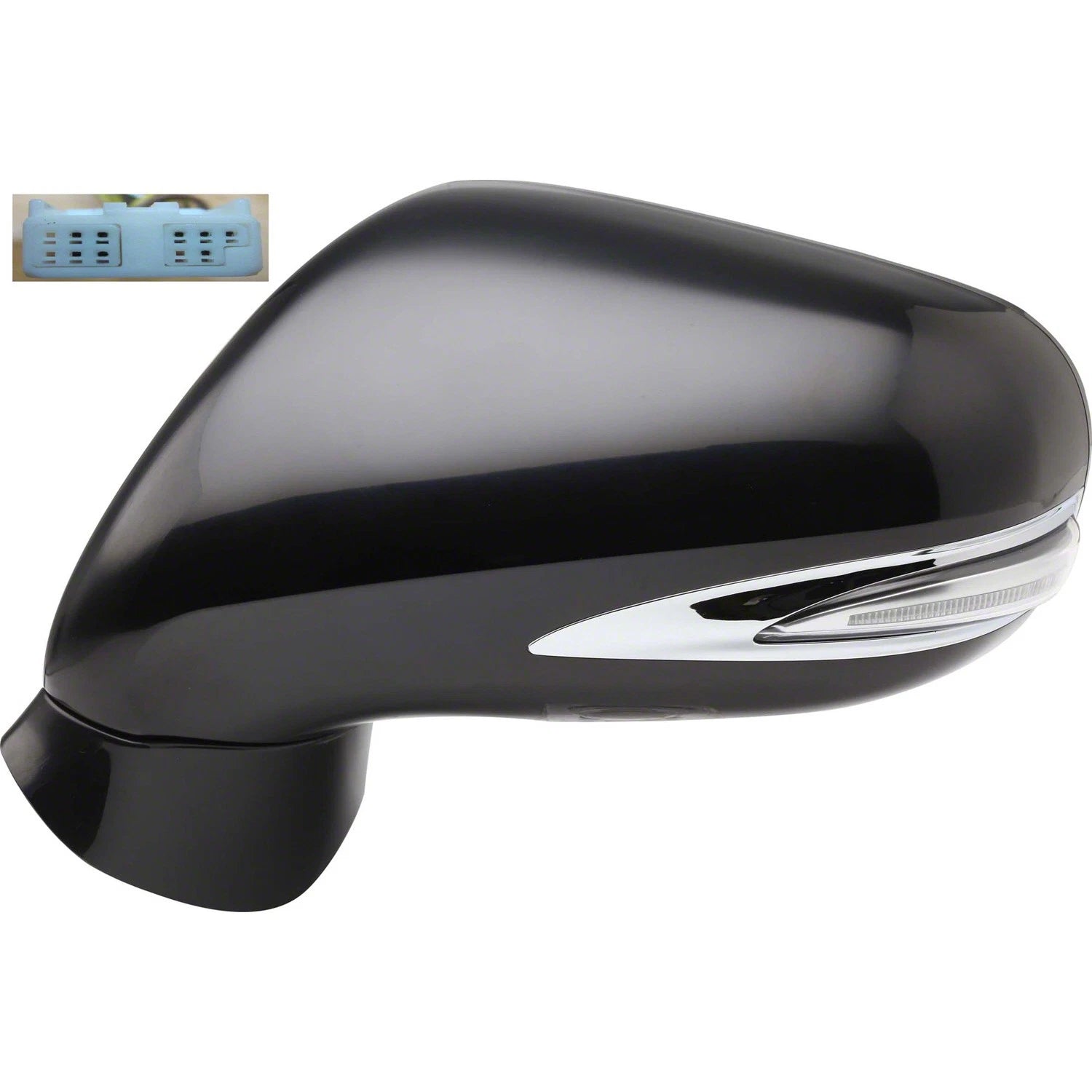 Driver Power Door Mirror w/Heated w/Signal Light and Puddle Light w/o Memory