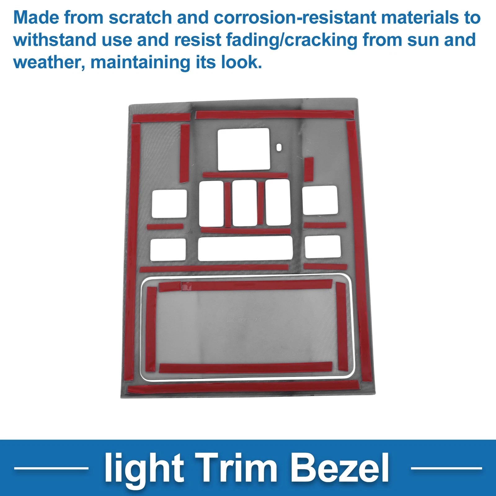 Front Row Light Trim Bezel for Toyota Alphard Vellfire (2023–2025) Carbon Fiber Black