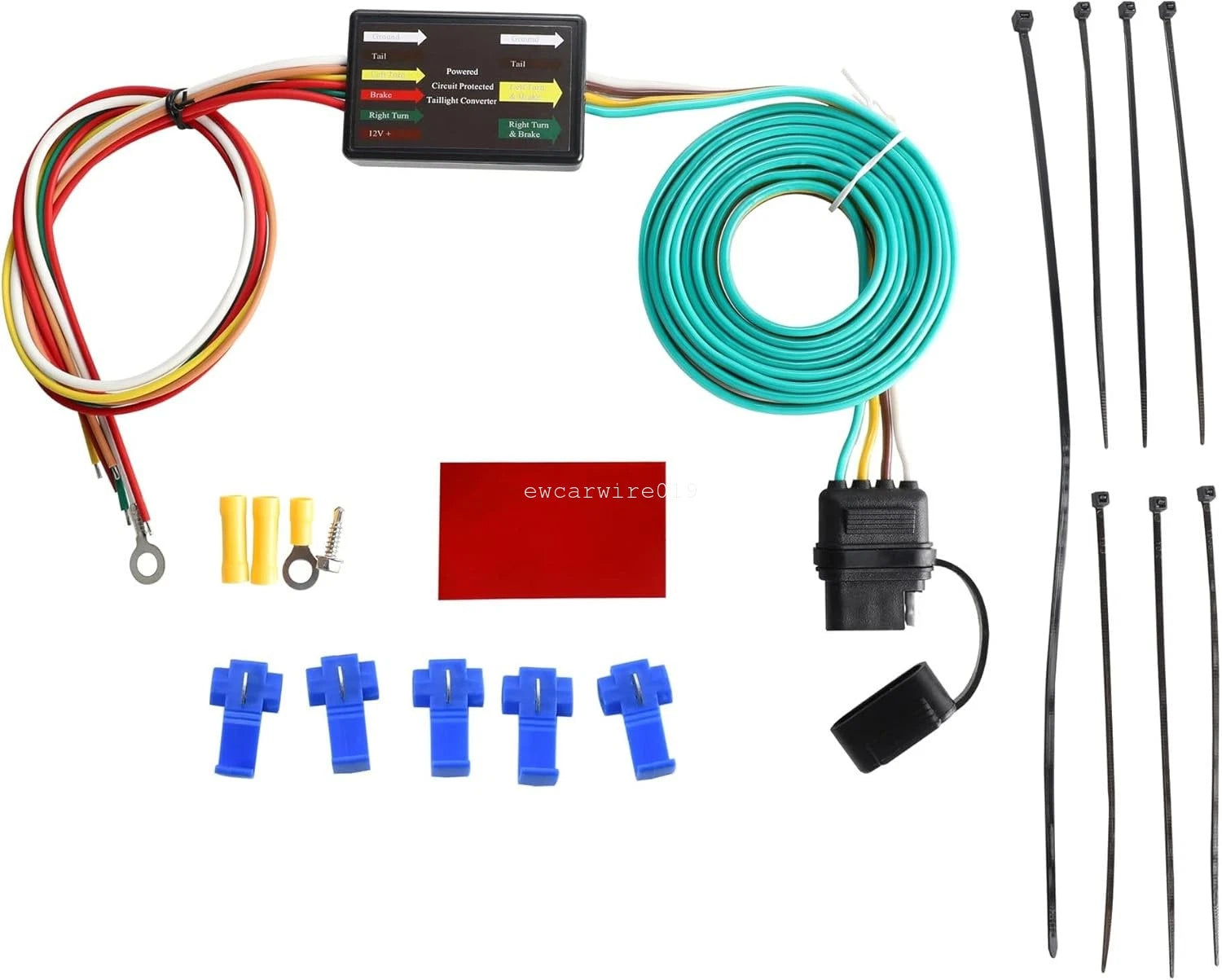 4-Way Flat LED Tail Light Converter Harness for 56236