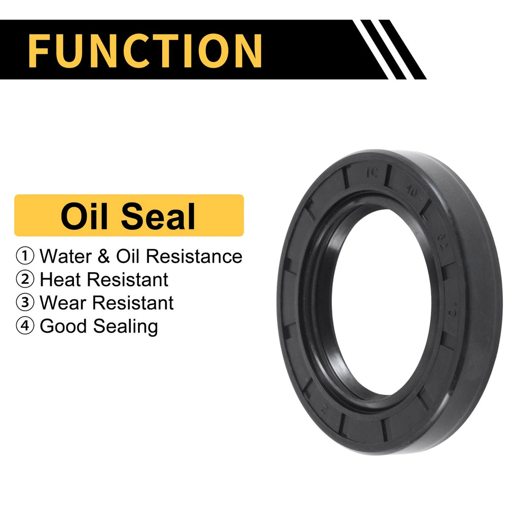 Set of 5 Oil Seal Rotary Shaft Seal NBR Rubber 40x62x10mm