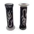 1" Gray Flame Gel Hand Grips for Yamaha FZR YZF 600